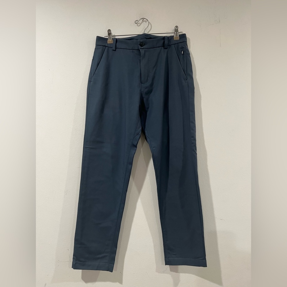 Lululemon Commission Pant Slim Mens 30  Blue Warpstreme Performane